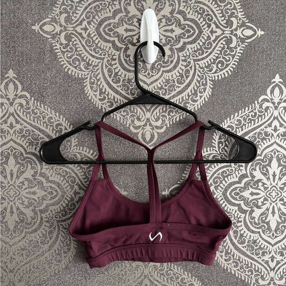 XS TLF Maroon Sports Bra - Picture 2 of 3